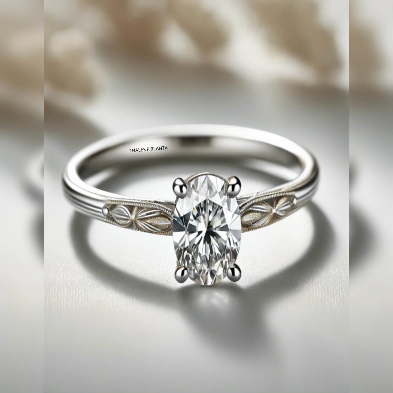 Vintage Oval Tektaş