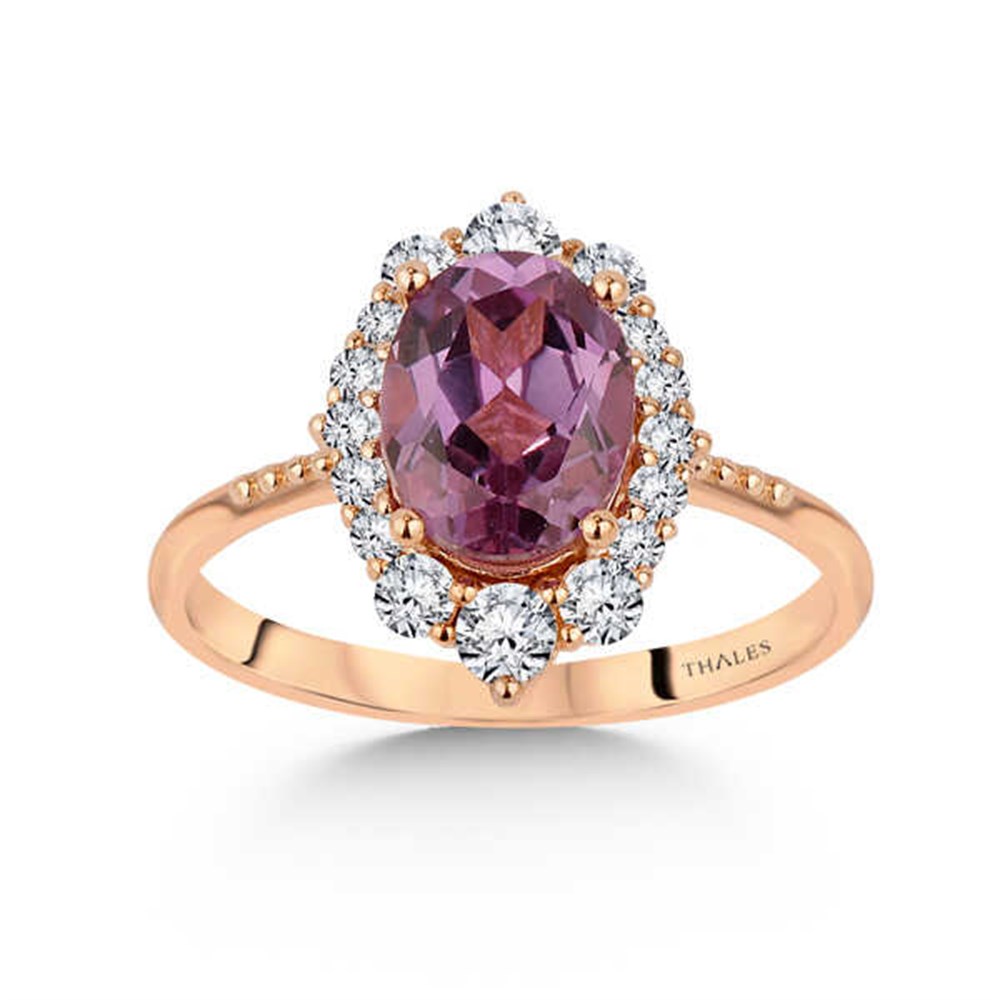 Vintage Pırlantalı Aleksandrit Yüzük