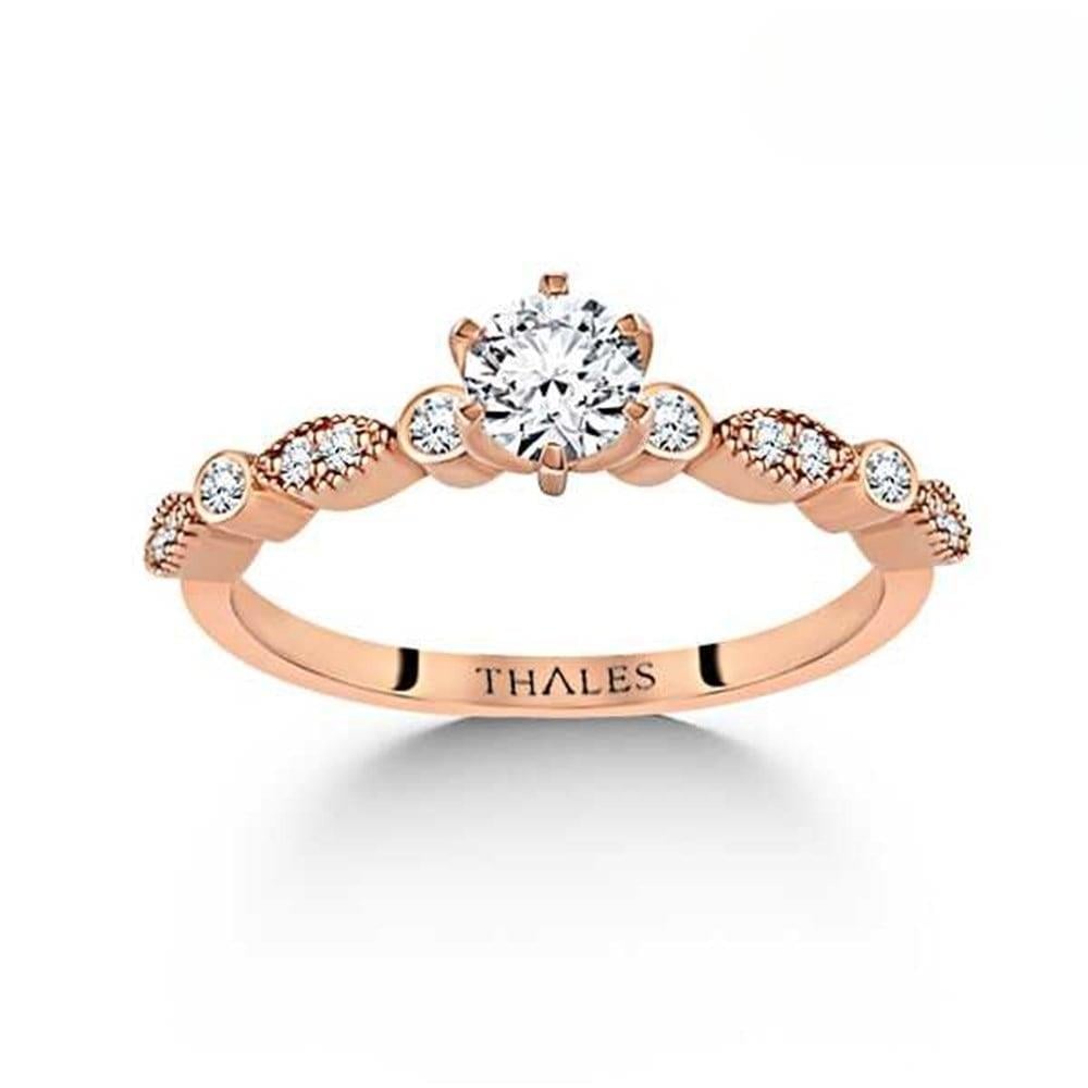 Vintage Tektaş Yüzük 0,50 Karat F Renk 