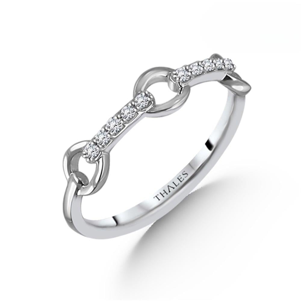 Yarımtur Pırlanta Yüzük 0,10 Karat