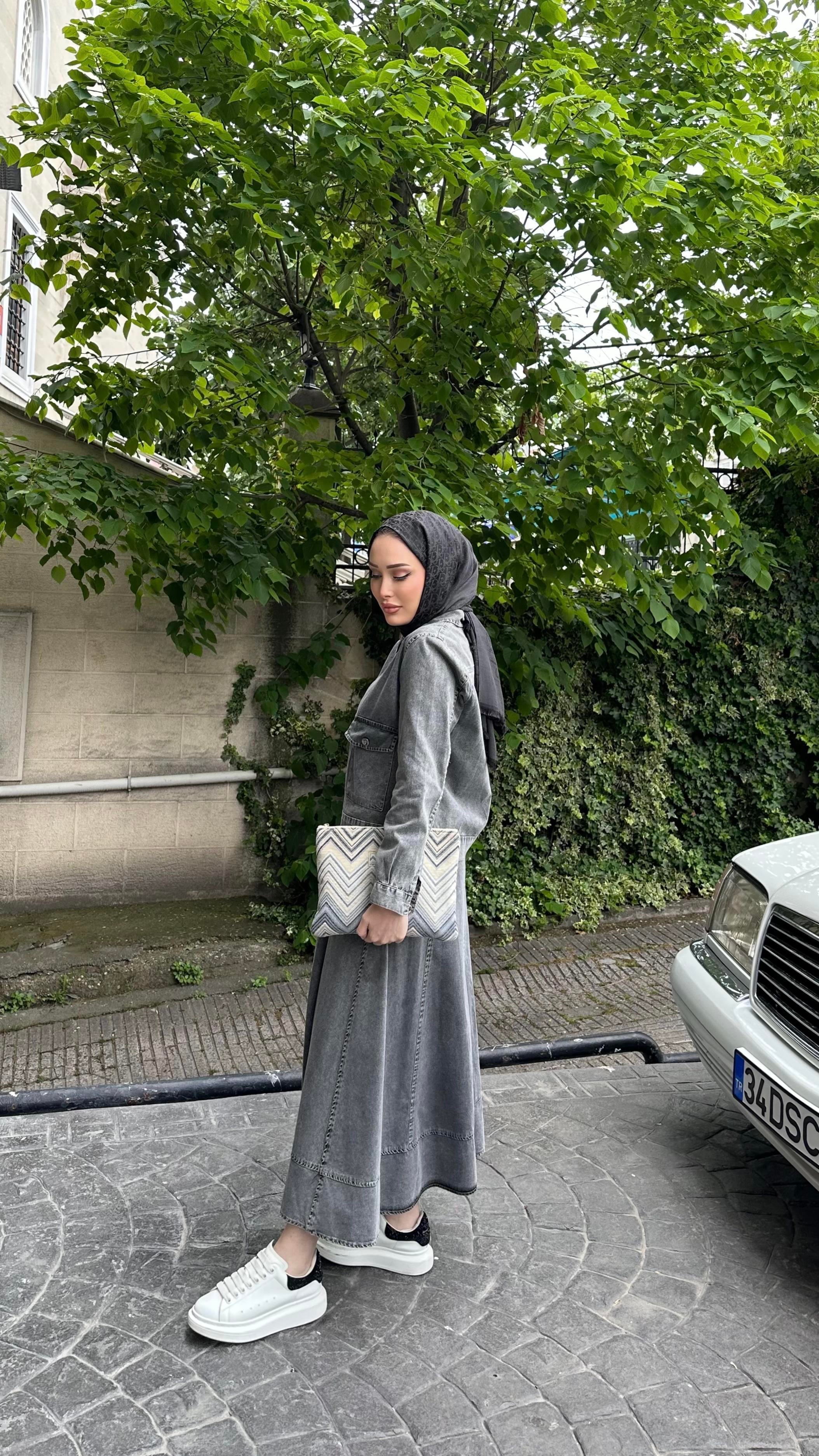 Kot Takım Fermuarlı FÜME