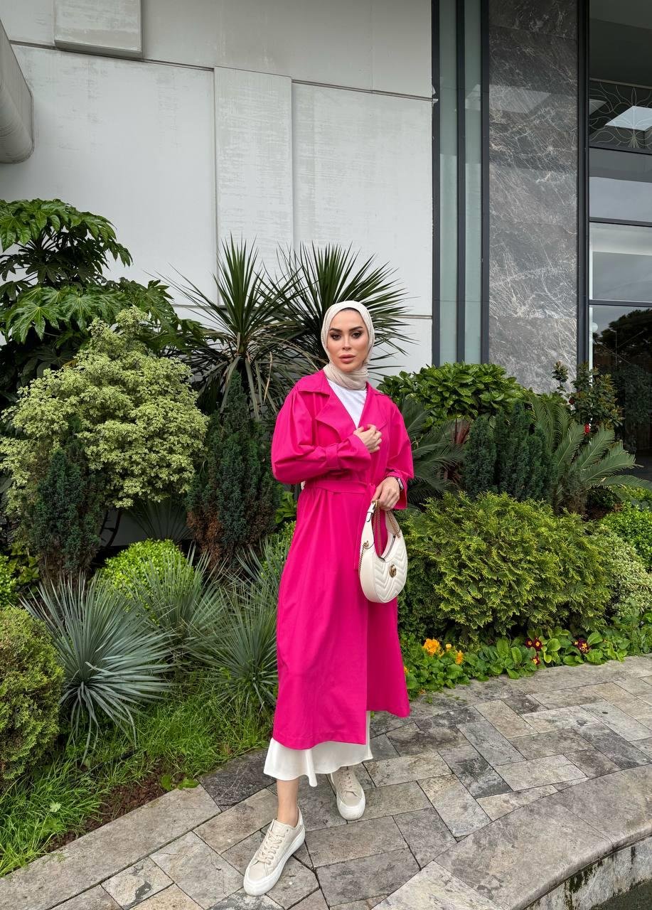 Kruvaze Trenckot PEMBE