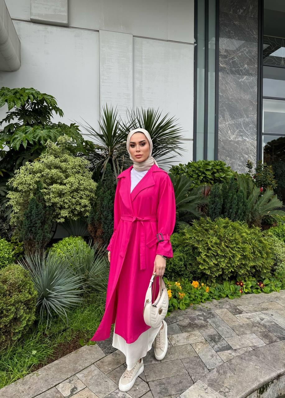 Kruvaze Trenckot PEMBE
