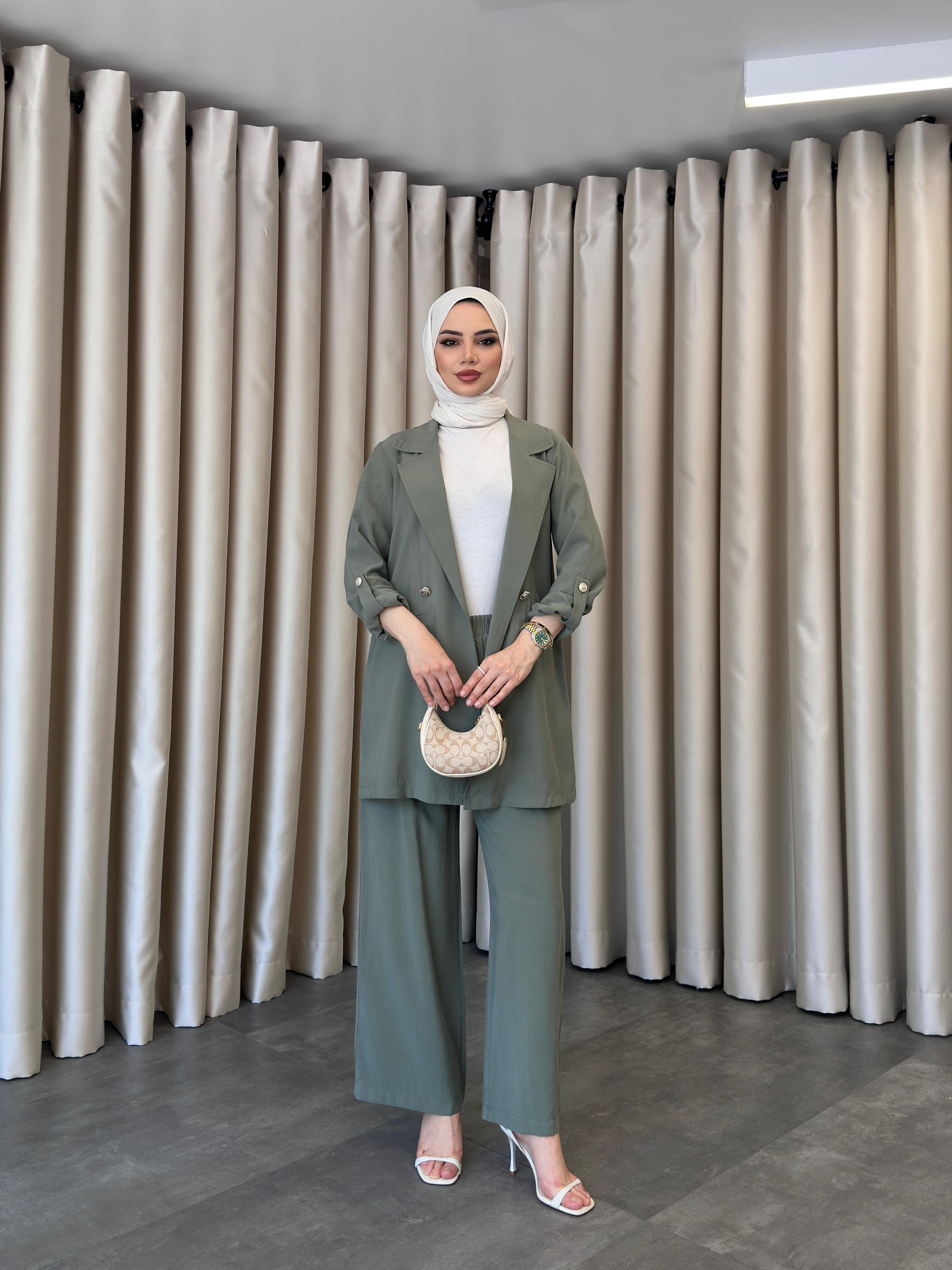 larisa blazer ceketli takım