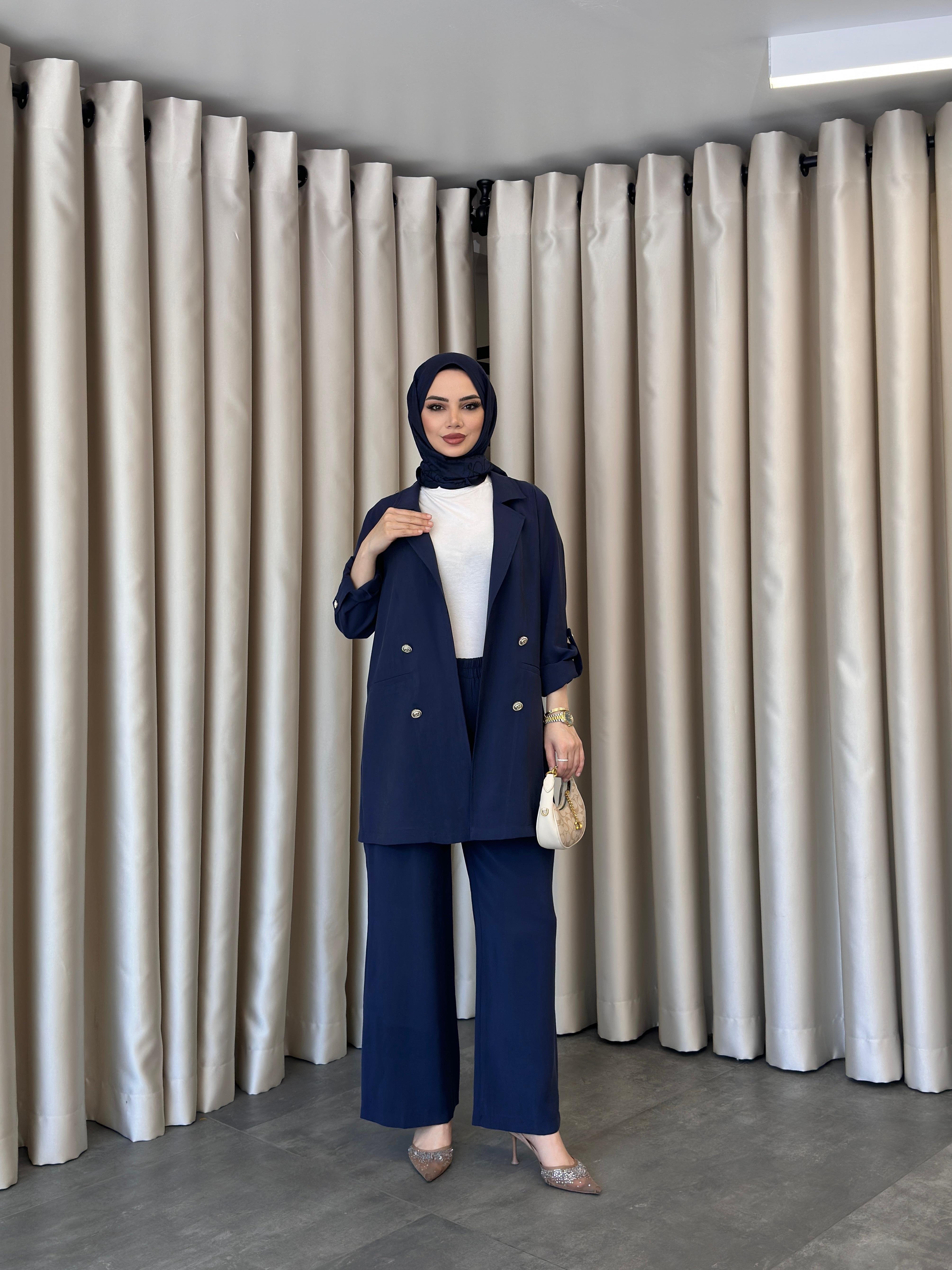 larisa blazer ceketli takım