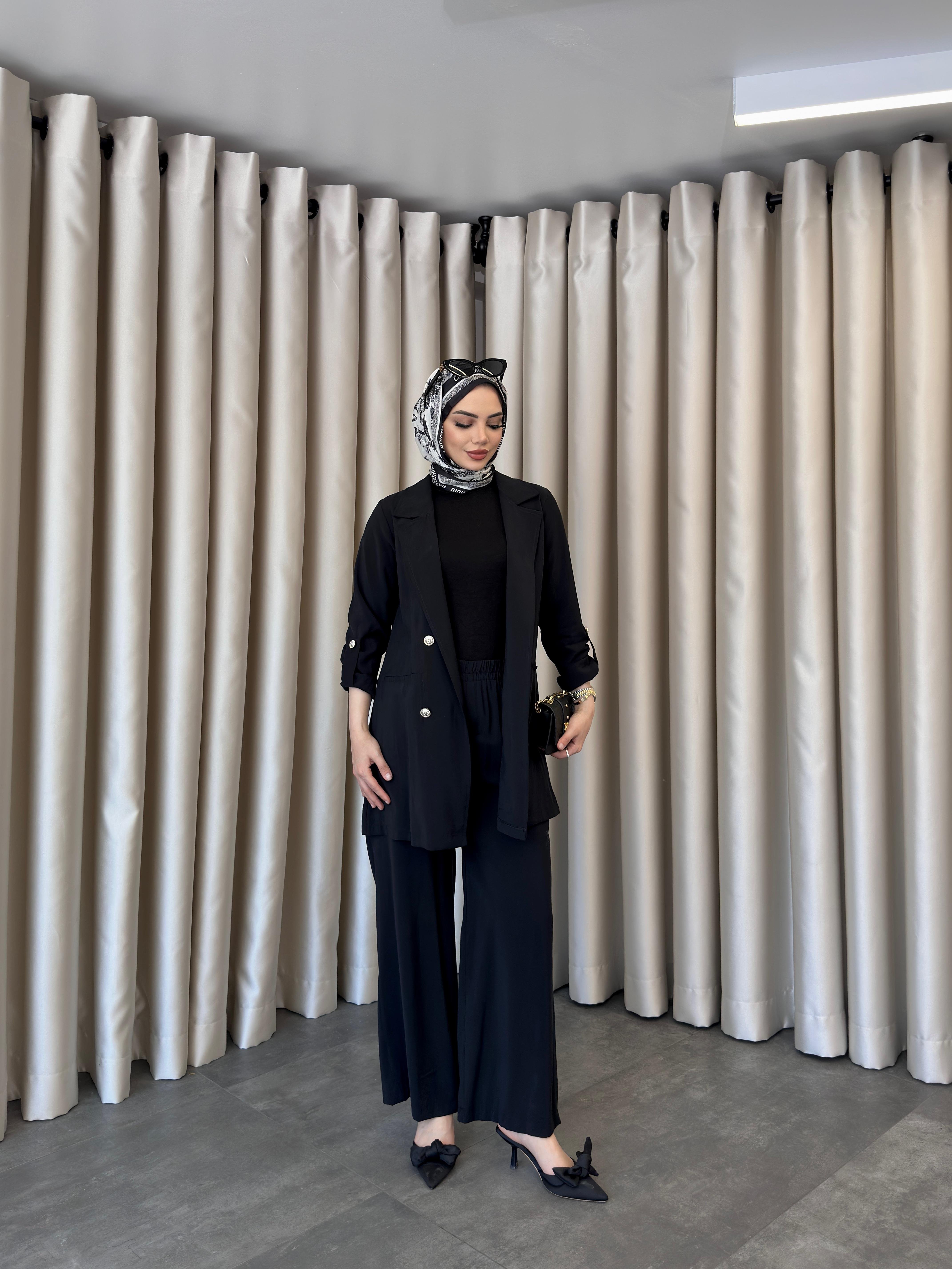 larisa blazer ceketli takım