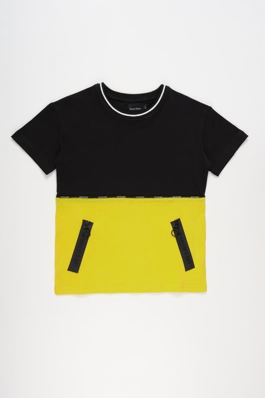 Erkek Çocuk Tshirt T5025 R02 Siyah Sarı