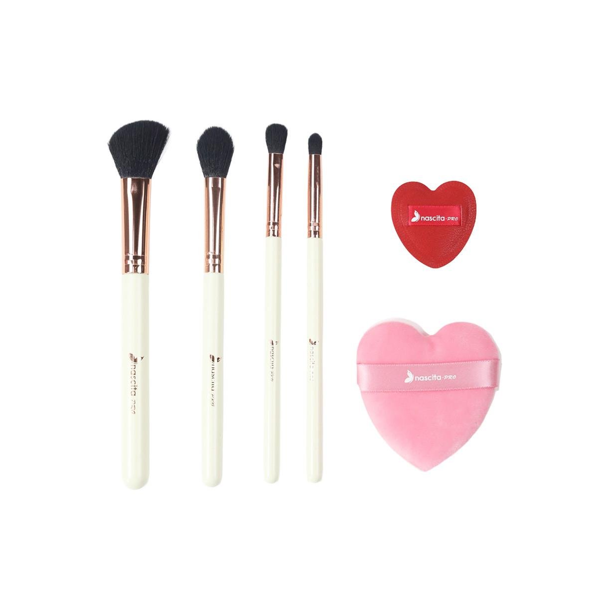 4 LÜ MAKYAJ FIRÇASI & 2 Lİ PUF SETİ