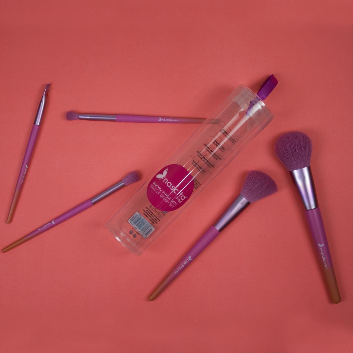 5 li makyaj fırçası seti