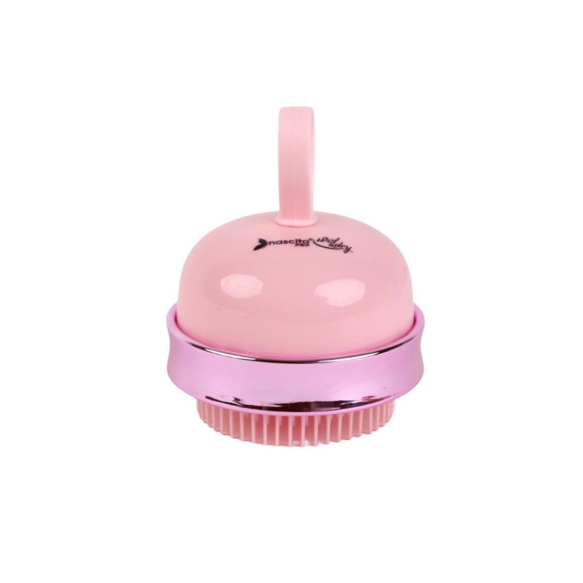 ÇİFT TARAFLI PEMBE ŞAMPUAN FIRÇASI