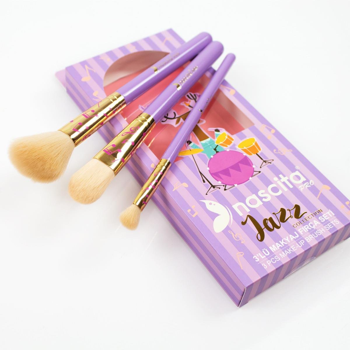 JAZZ 3 LU MAKYAJ FIRCA SETI