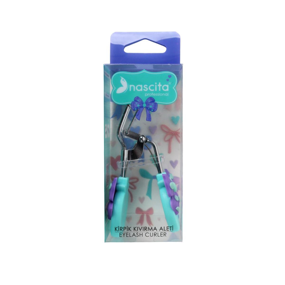 MOR KURDELELİ KİRPİK KIVIRMA ALETİ