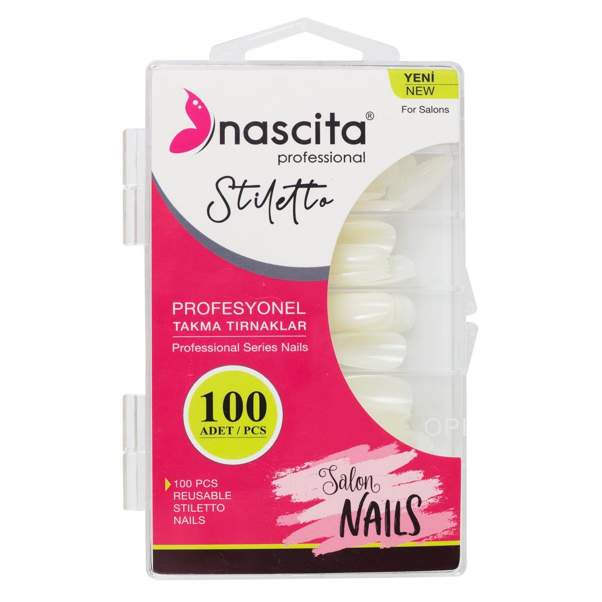 Nascita 100'lü Kutulu Stiletto Takma Tırnak - 164