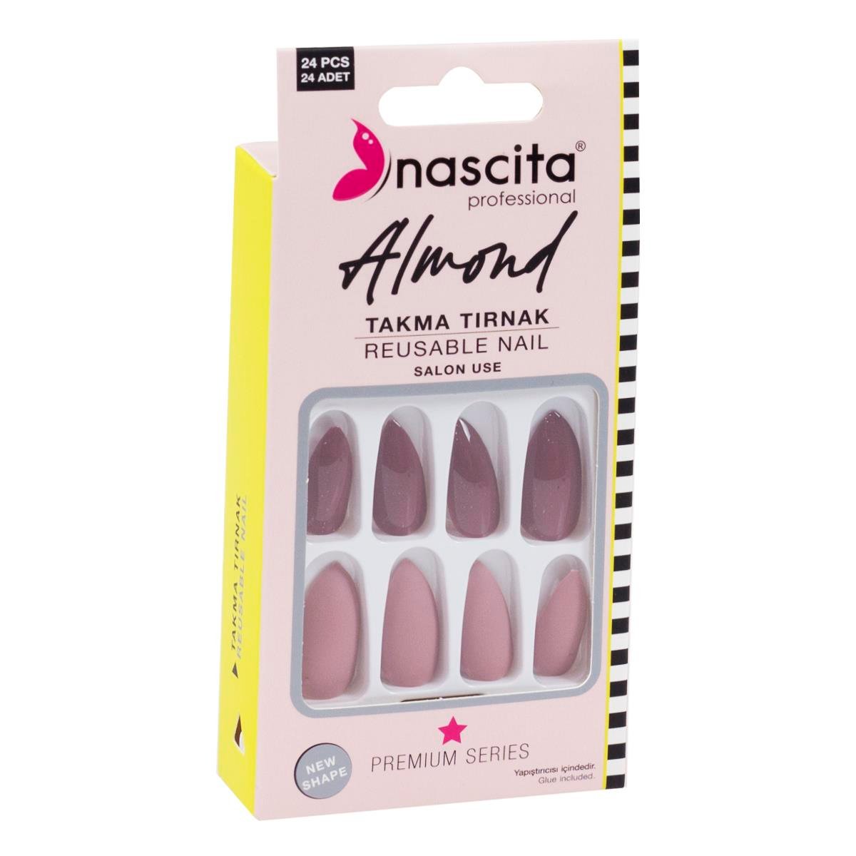 Nascita 24'lü Almond Renkli Takma Tırnak - 151