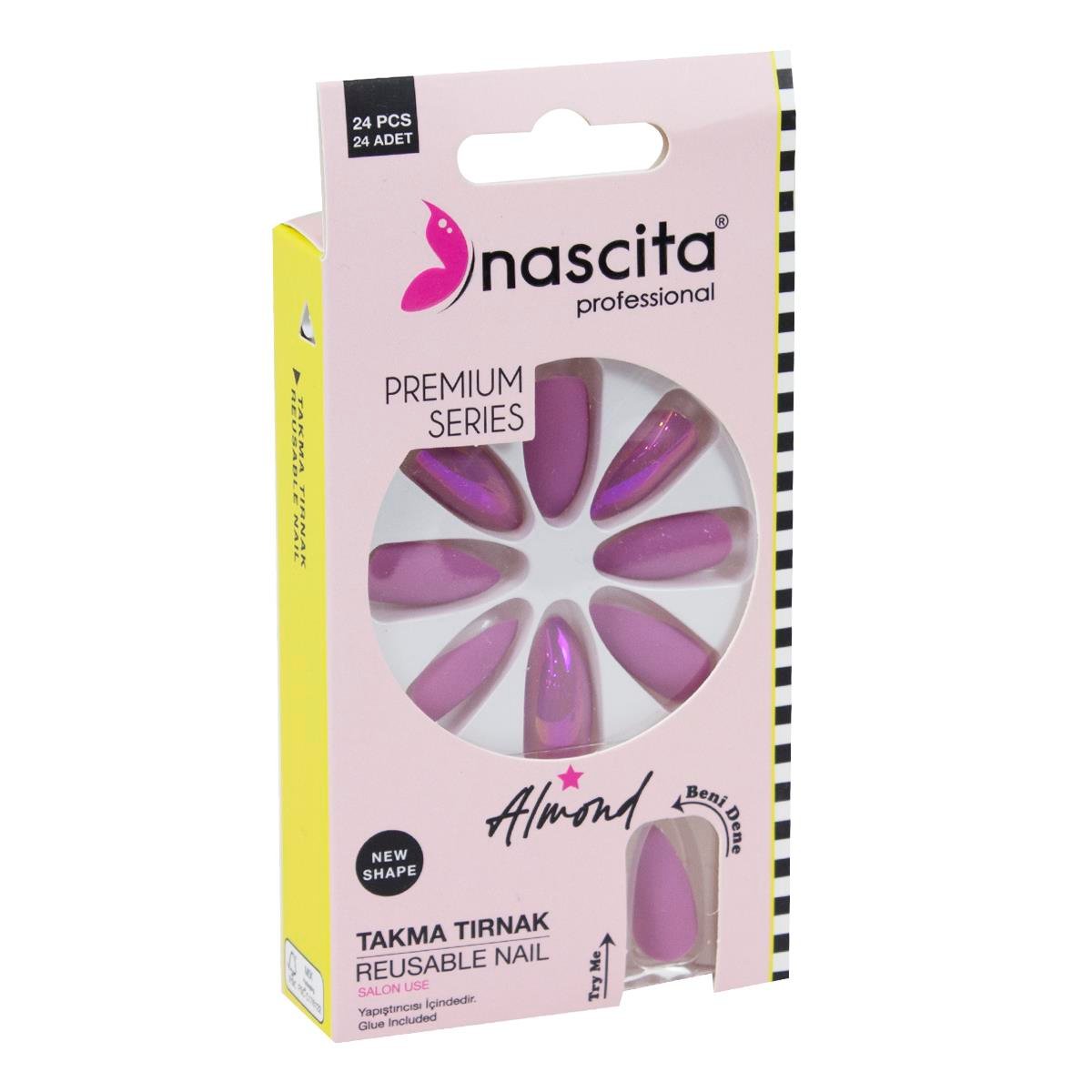 Nascita 24'lü Almond Renkli Takma Tırnak - 152