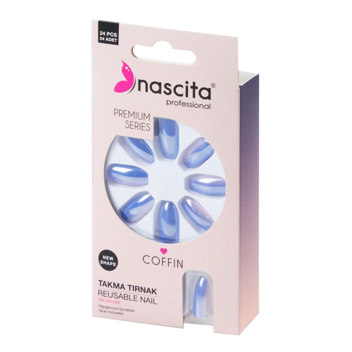Nascita 24'lü Coffin Renkli Takma Tırnak - 183