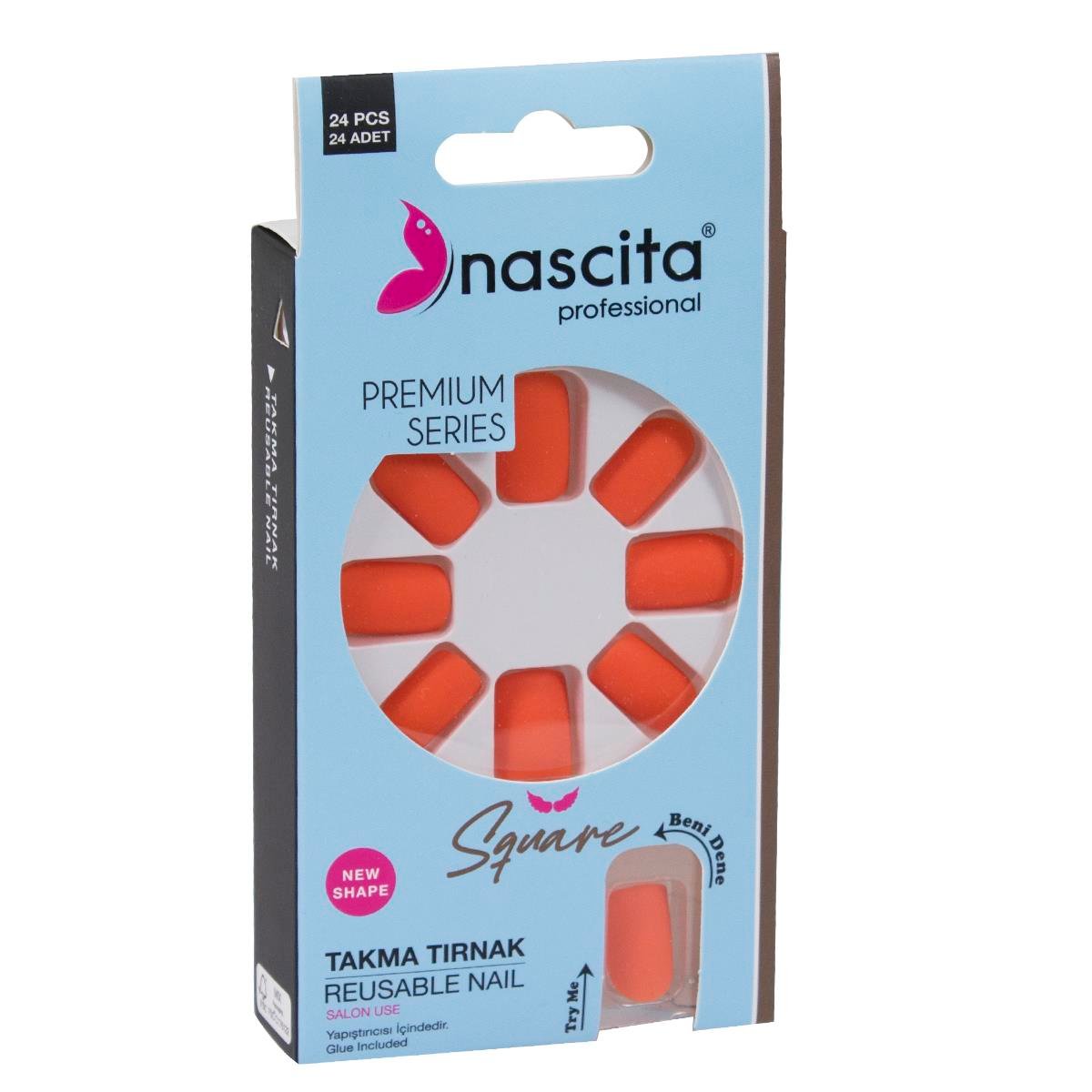 Nascita 24'lü Square Renkli Takma Tırnak - 159