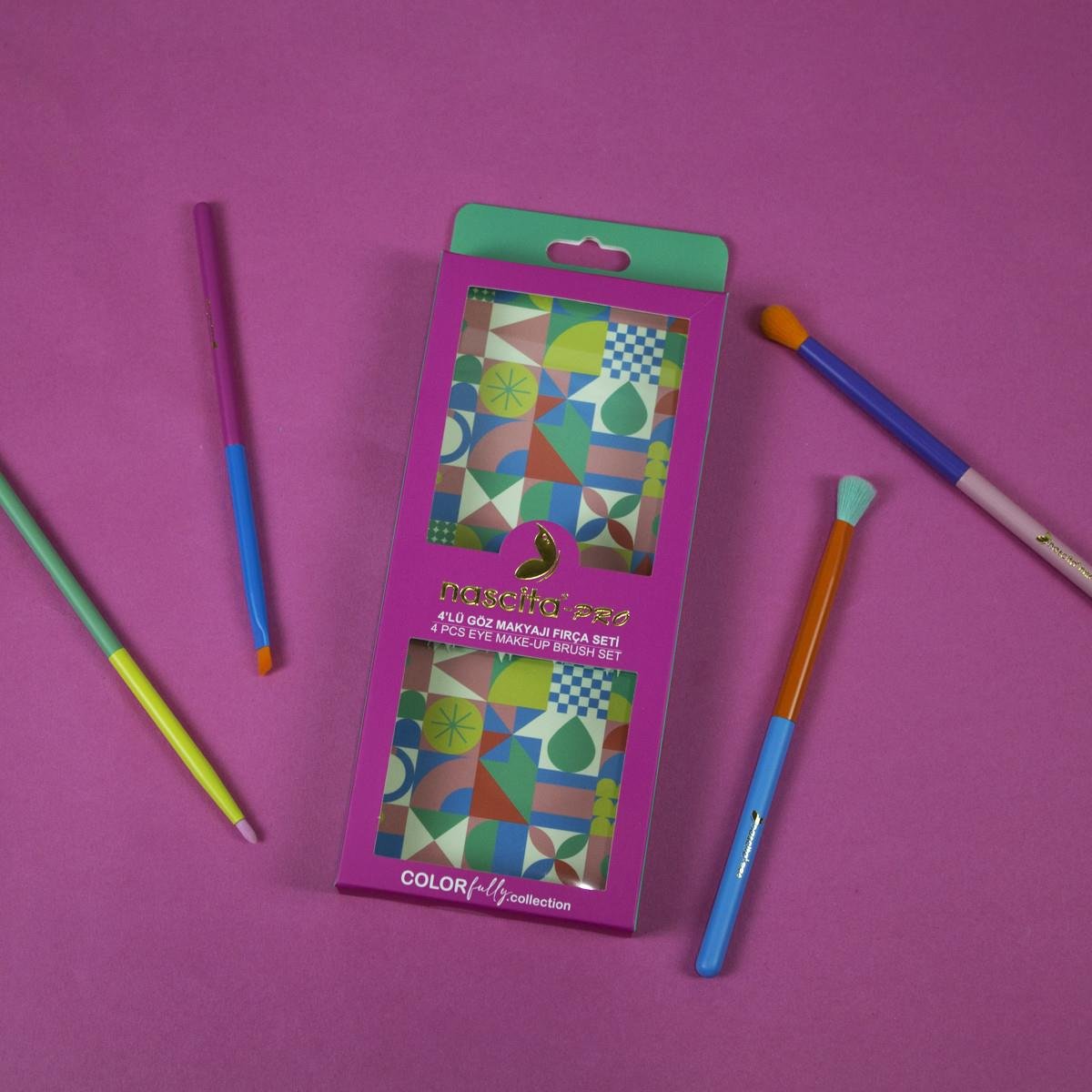Nascita ColorFully Collection 4lü Göz Mak Fırç Set