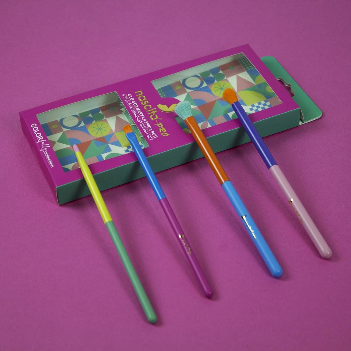 Nascita ColorFully Collection 4lü Göz Mak Fırç Set