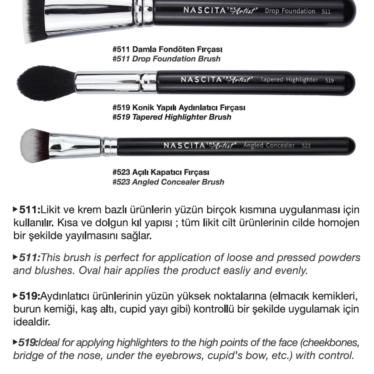 Nascita Makyaj Fırça Seti - 174