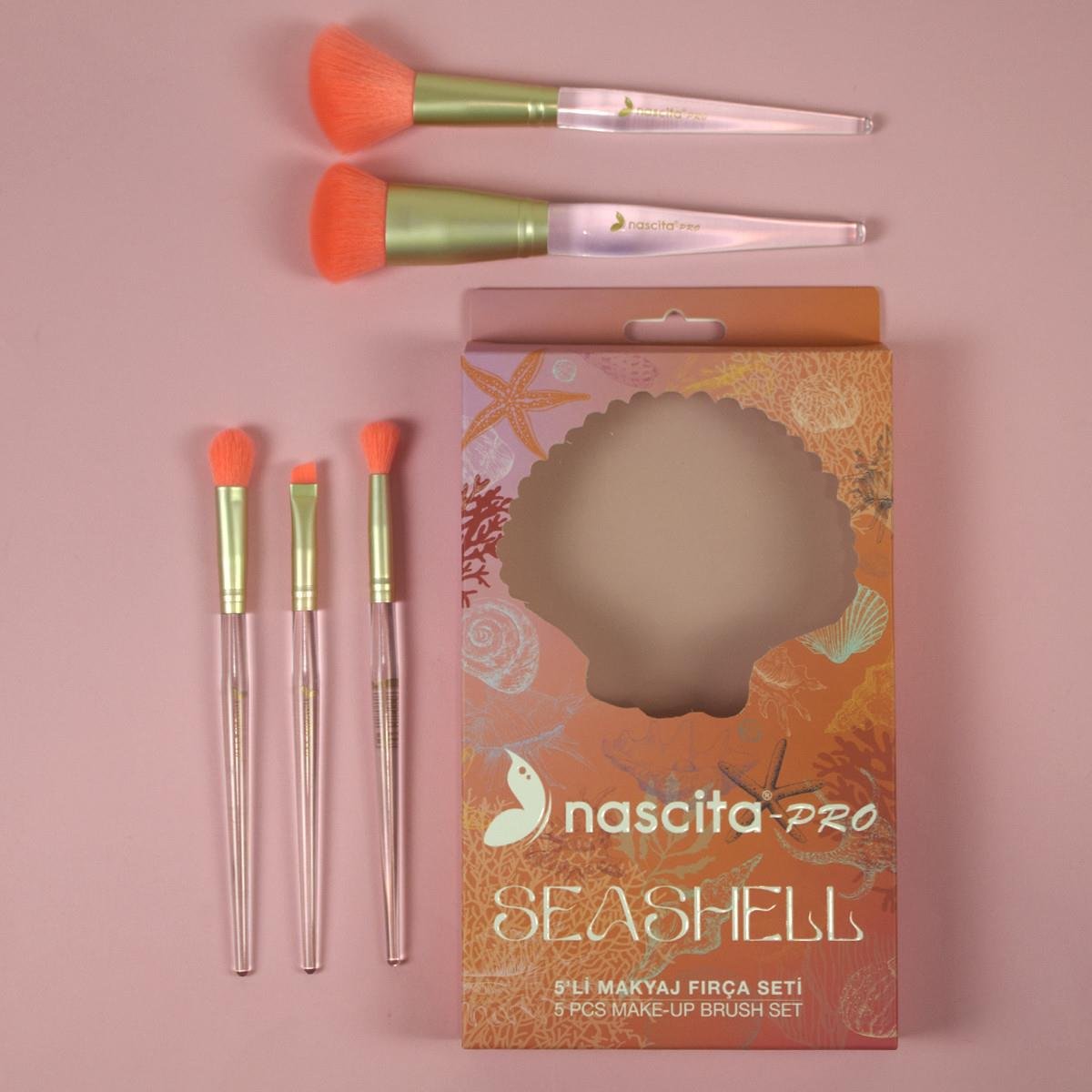 Nascita Seashell 5 li Makyaj Fırça Seti