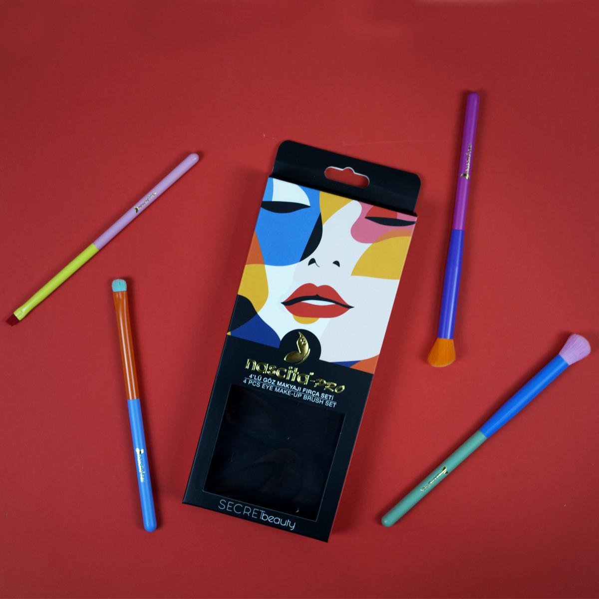 Nascita Secret Beauty 4 lü Göz Makyaj Fırça Seti