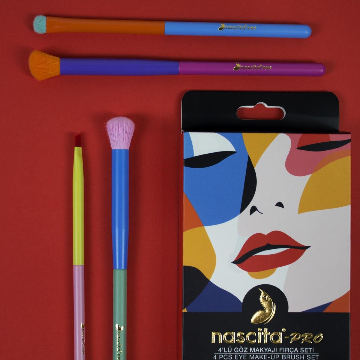 Nascita Secret Beauty 4 lü Göz Makyaj Fırça Seti