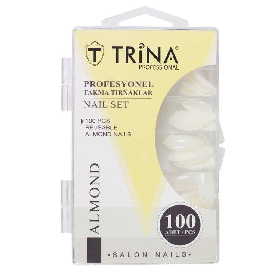 Trina 100‘lü Kutulu Almond Takma Tırnak