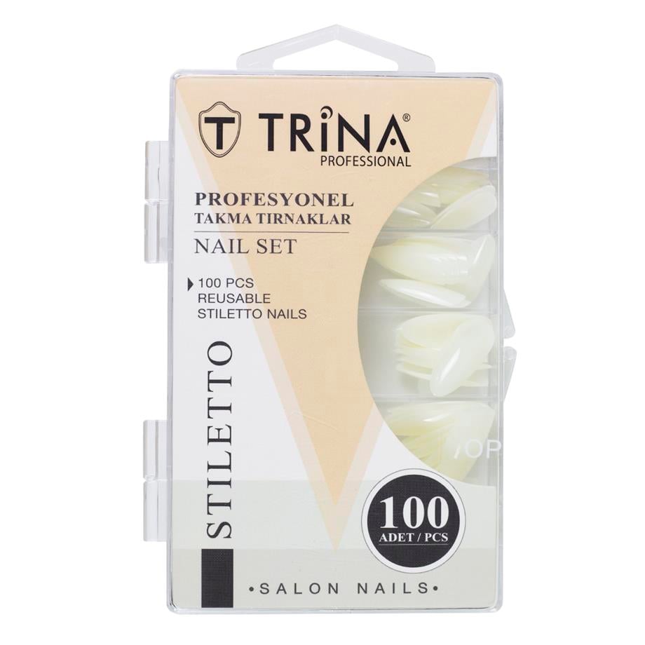 Trina 100'lü Kutulu Stiletto Takma Tırnak