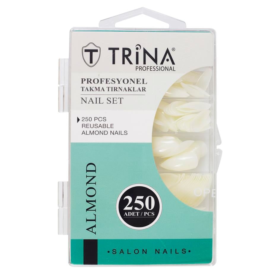 Trina 250‘li Kutulu Almond Takma Tırnak - 09