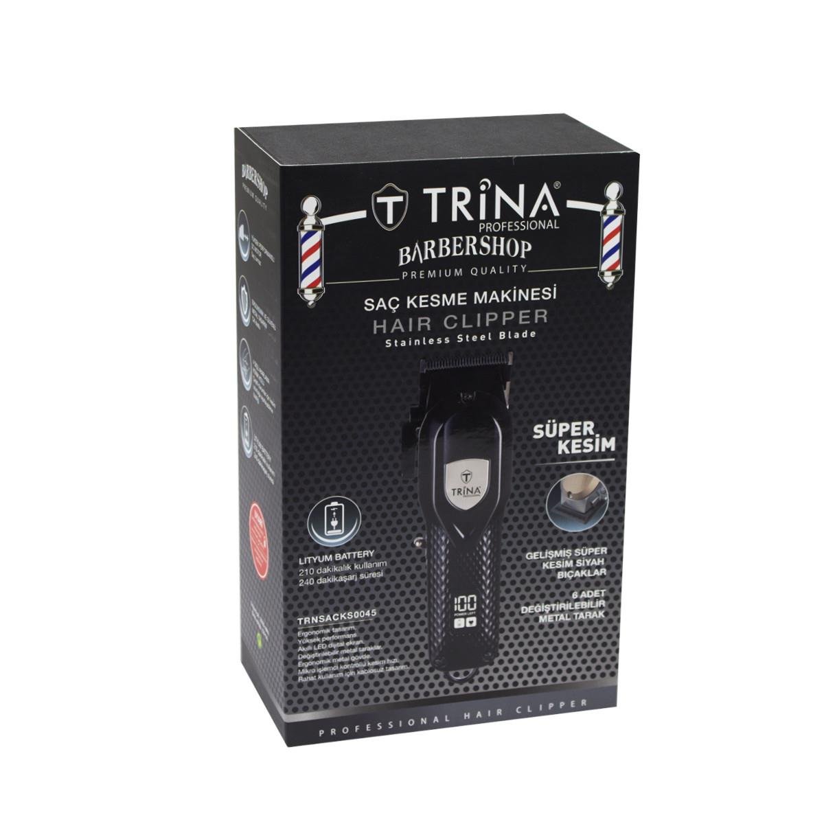 Trina Saç Ve Ense Kesme Makinesi - Siyah - 45