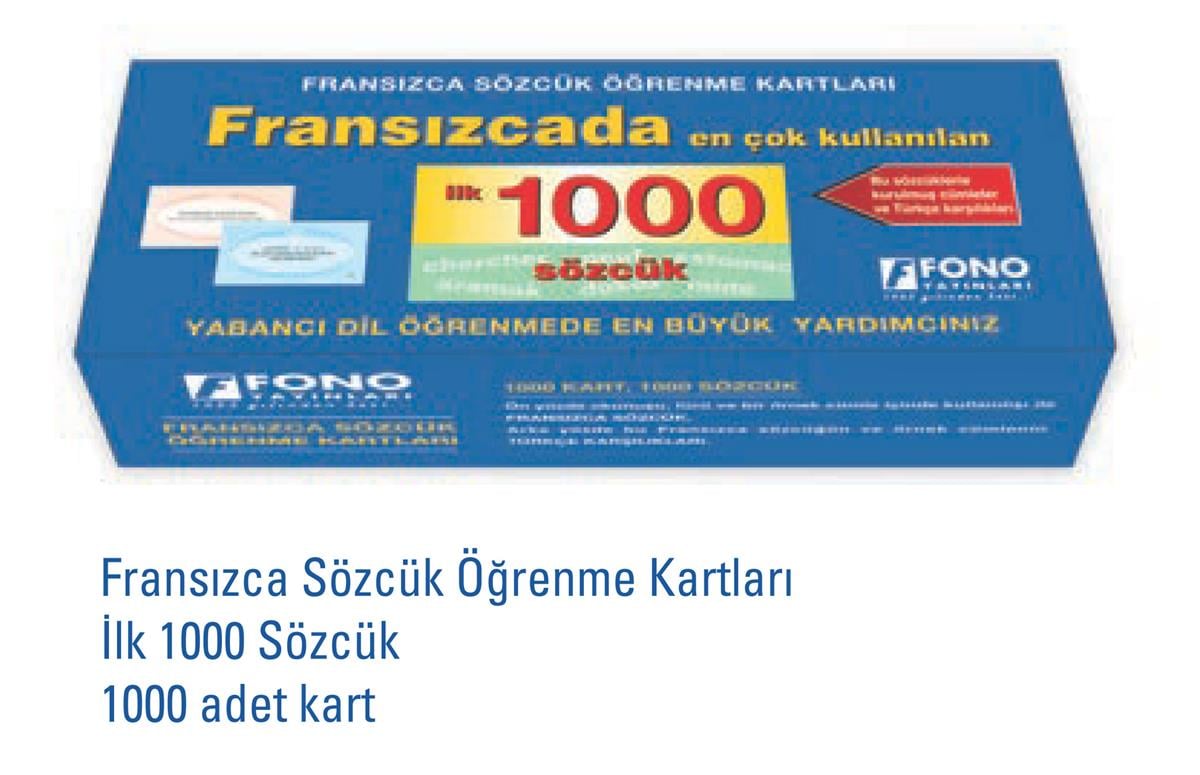 Fransızca İlk 1000 Sözcük Kartları