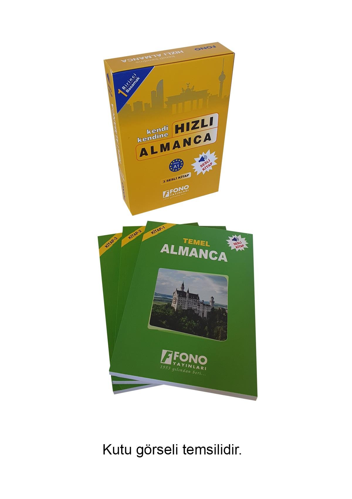 Hızlı Almanca 1. Basamak (3 Kitap) (Seslendirmeli)