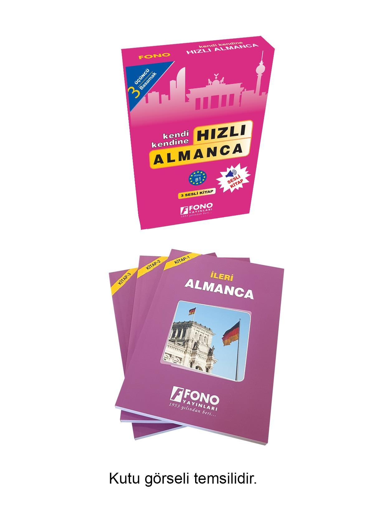Hızlı Almanca 3. Basamak (3 Kitap) (Seslendirmeli)