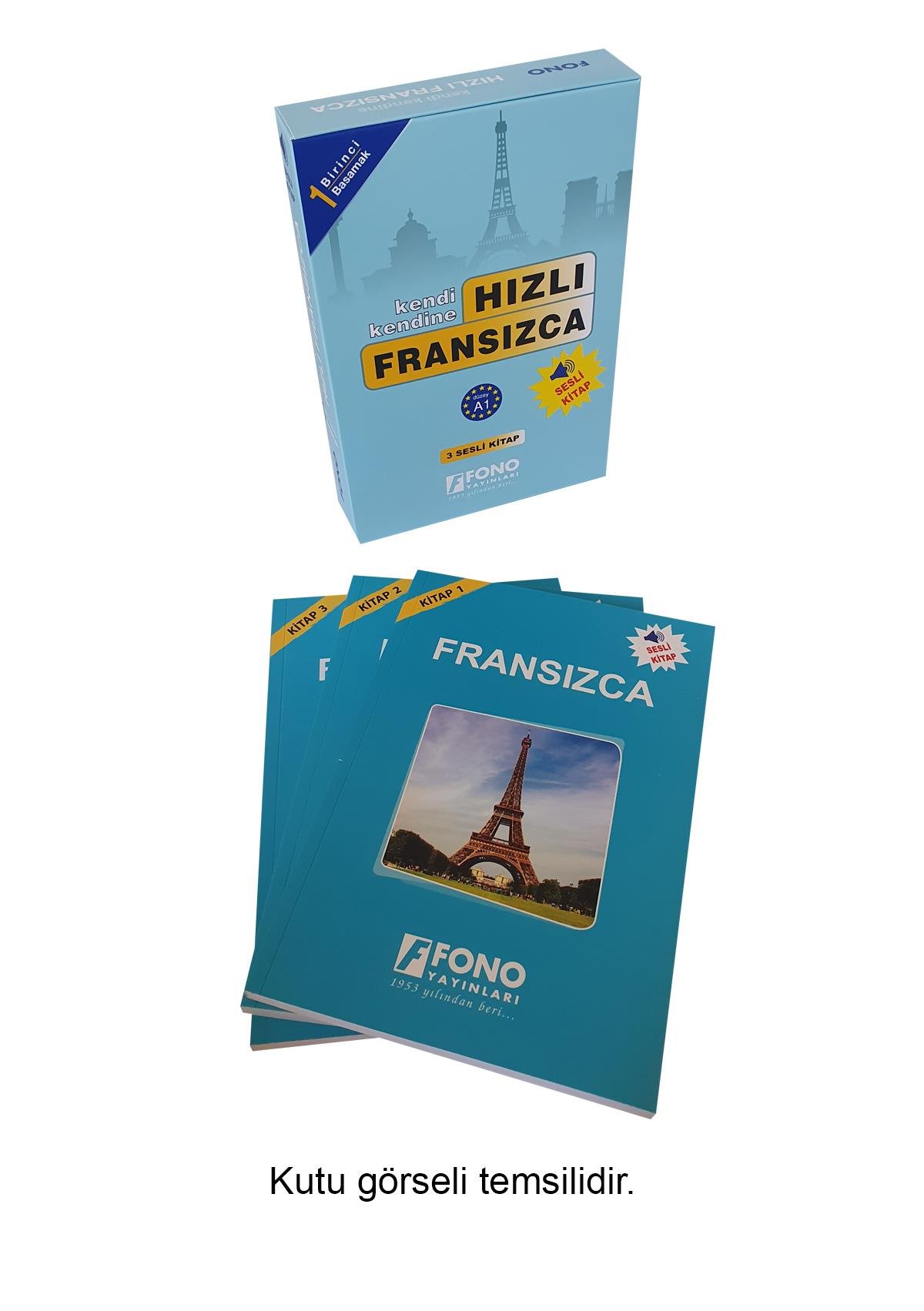Hızlı Fransızca 1. Basamak (3 Kitap) (Seslendirmeli)