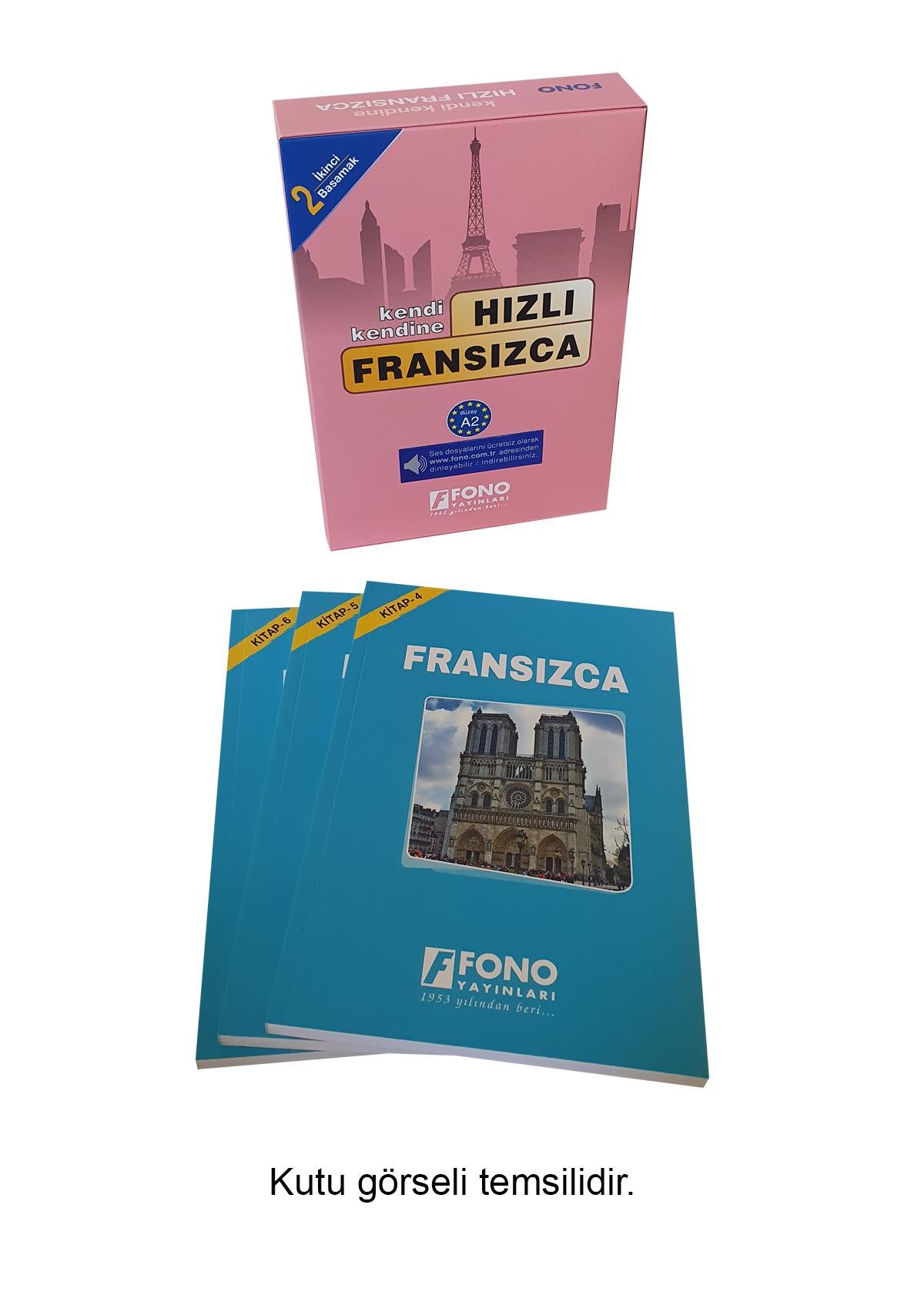 Hızlı Fransızca 2. Basamak (3 Kitap) (Seslendirmeli)