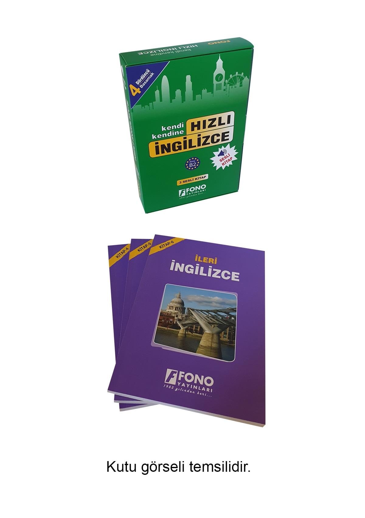 Hızlı İngilizce 4. Basamak (3 Kitap) (Seslendirmeli)