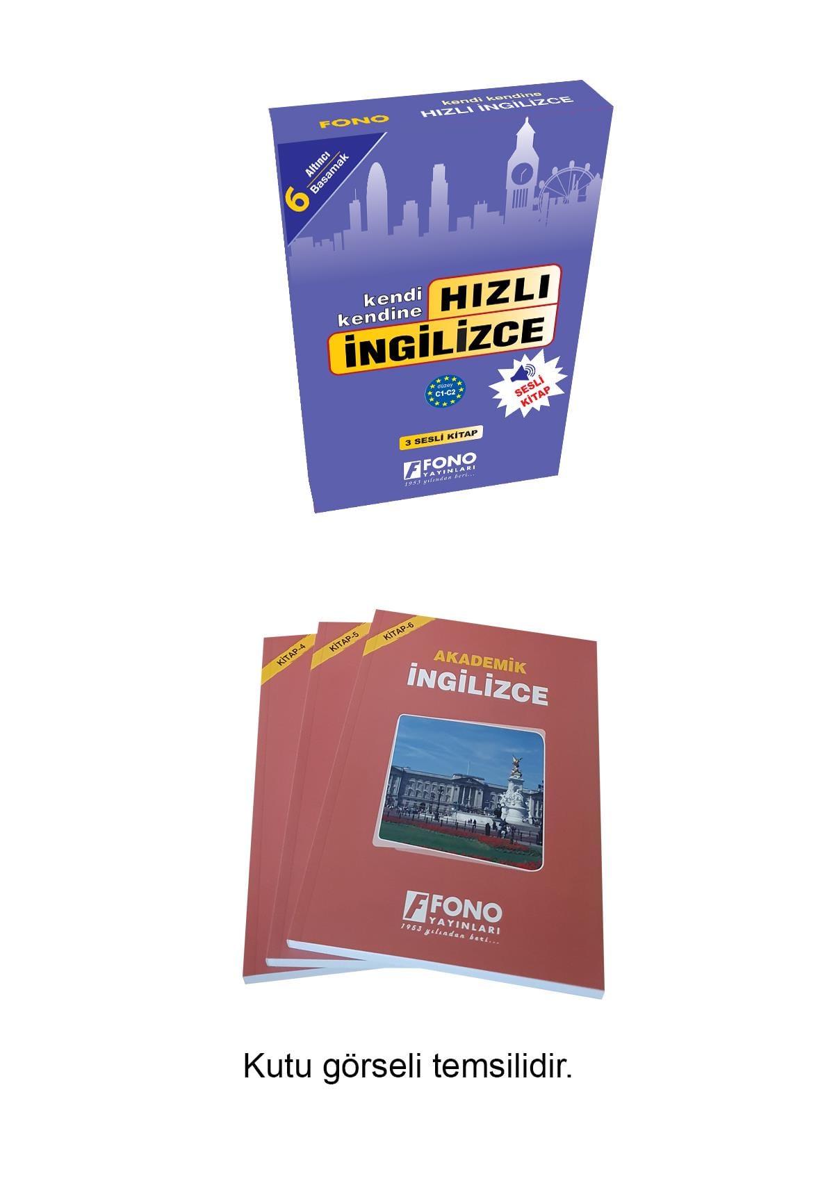 Hızlı İngilizce 6. Basamak (3 Kitap) (Seslendirmeli)