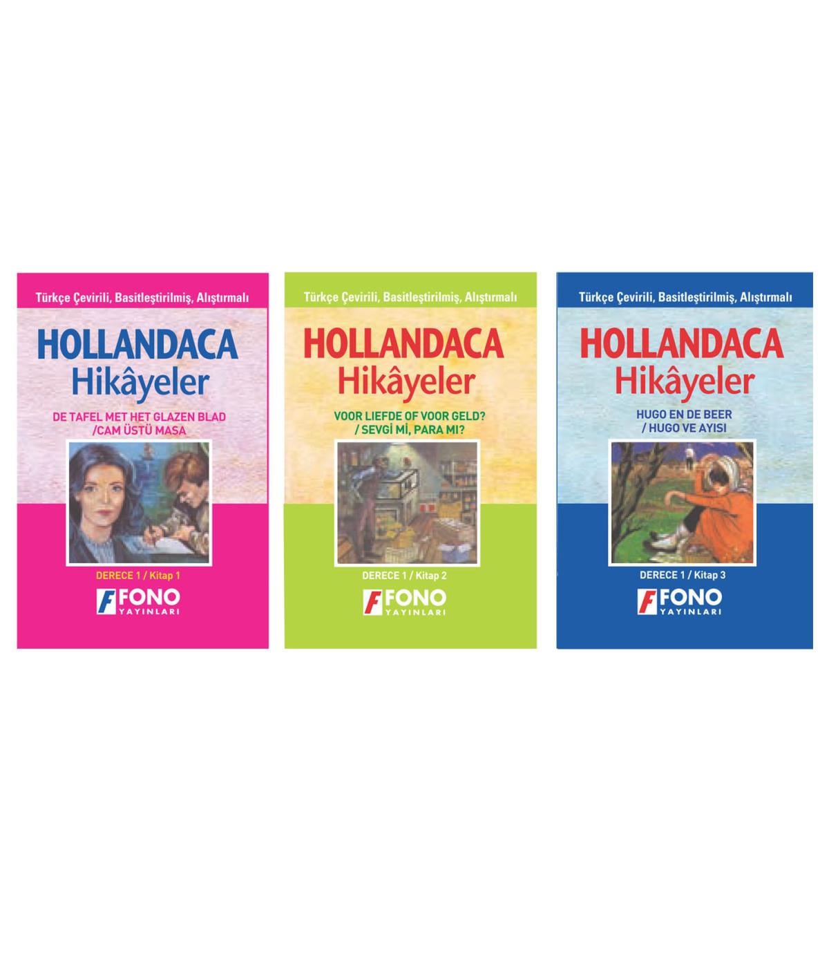 Hollandaca-Türkçe Hikayeler (3 Kitap Set) (derece 1)