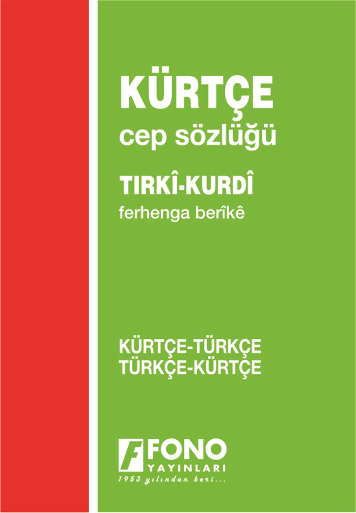 Kürtçe Cep Sözlüğü Kürtçe/Türkçe - Türkçe/Kürtçe
