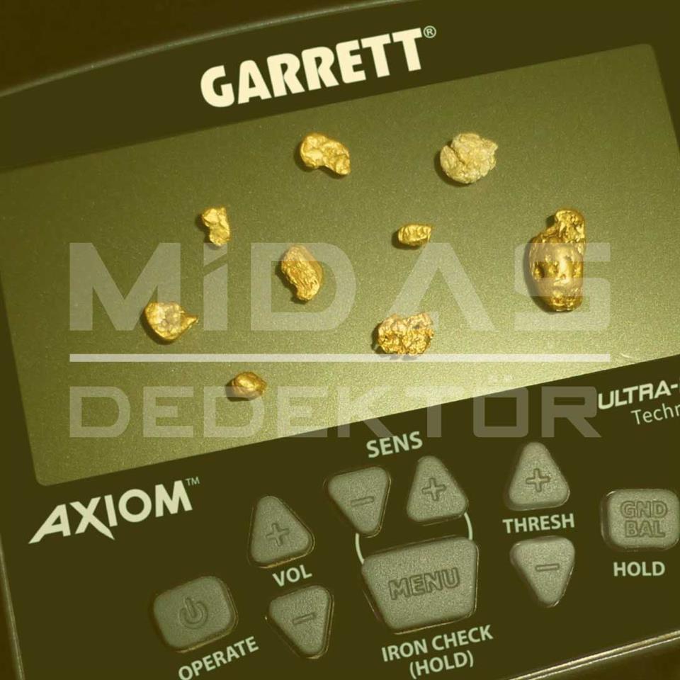 AXİOM ALTIN DEDEKTÖRÜ (13X11'' MONO  11'X7' DD) BAŞLIKLI MS3 KABLOSUZ KULAKLIKLI PAKET