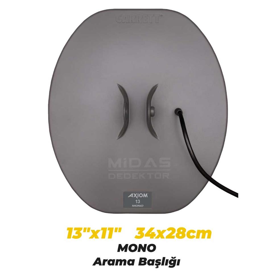 AXİOM ALTIN DEDEKTÖRÜ (13X11'' MONO  11'X7' DD) BAŞLIKLI MS3 KABLOSUZ KULAKLIKLI PAKET