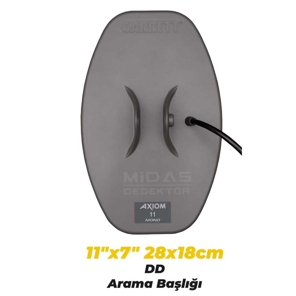 AXİOM ALTIN DEDEKTÖRÜ (13X11'' MONO  11'X7' DD) BAŞLIKLI MS3 KABLOSUZ KULAKLIKLI PAKET