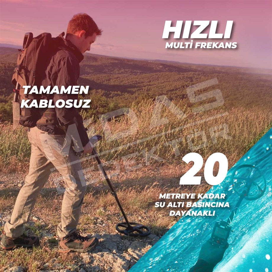 DEUS 2 22,5CM FMF BAŞLIK,ANA KONTROL ÜNİTESİ,WSA2 KULAKLIK