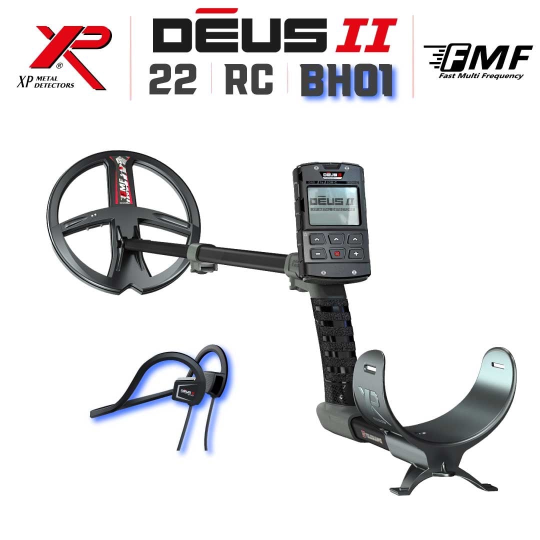 DEUS 2 - 22,5cm FMF Başlık, Ana Kontrol Ünitesi (RC), BH-01 Kablolu Su Geçirmez Kulaklık