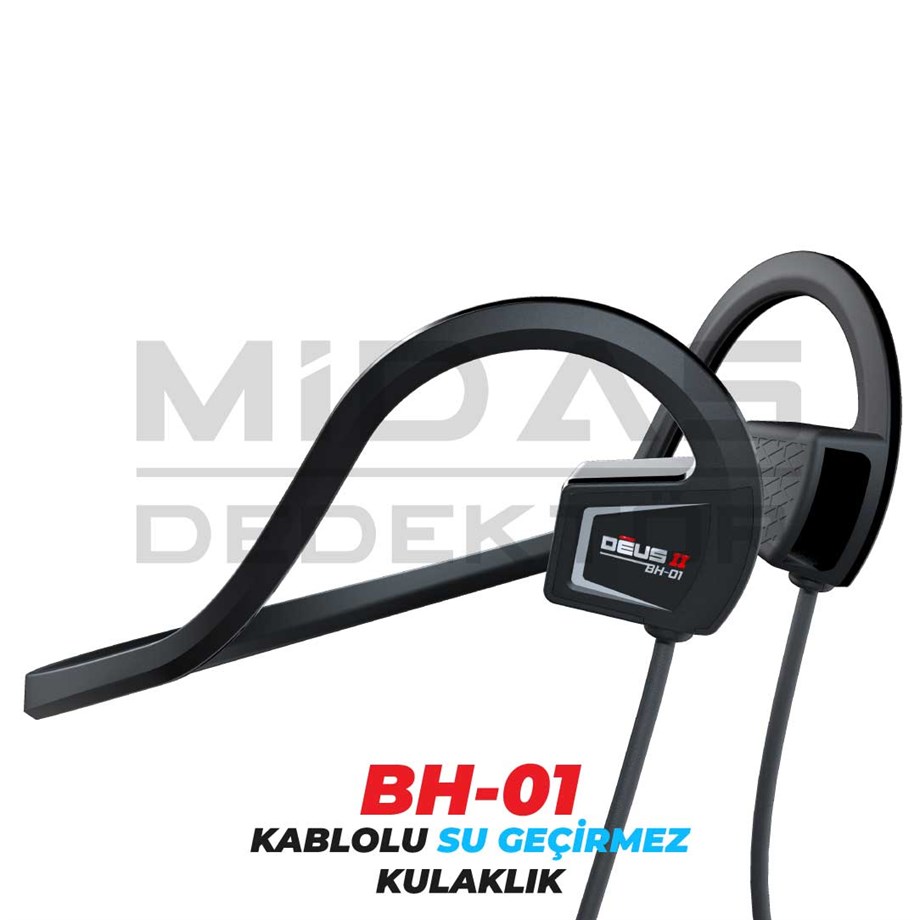 DEUS 2 - 34x28cm FMF Başlık, Ana Kontrol Ünitesi (RC), BH-01 Kablolu Su Geçirmez Kulaklık