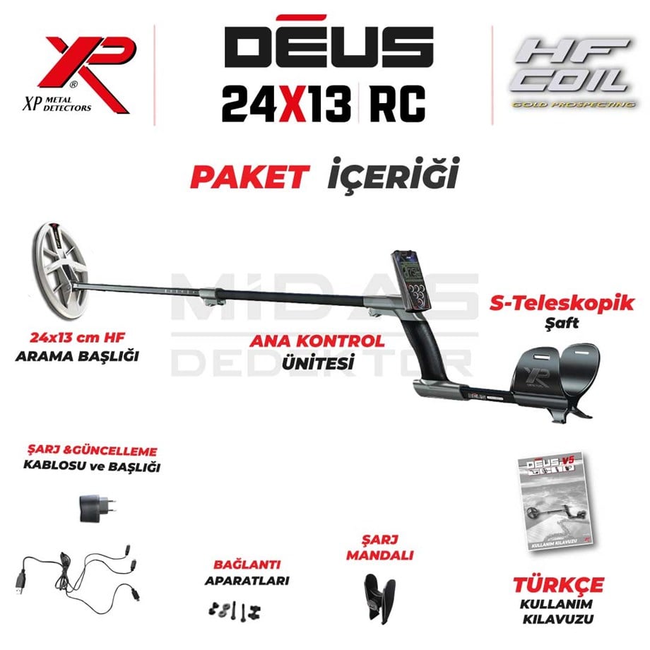 DEUS 24X13CM HF BAŞLIK,ANA KONTROL ÜNİTESİ