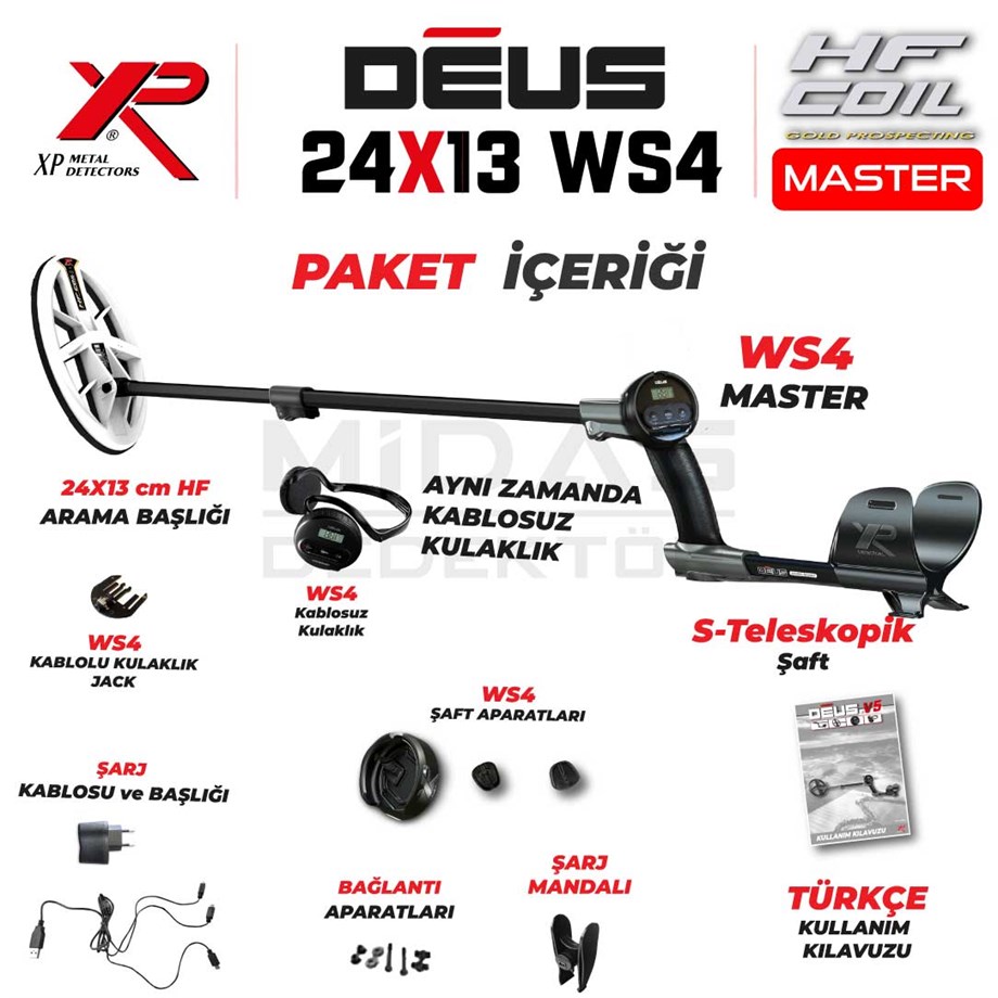DEUS 24X13CM HF BAŞLIK,WS4 MASTER
