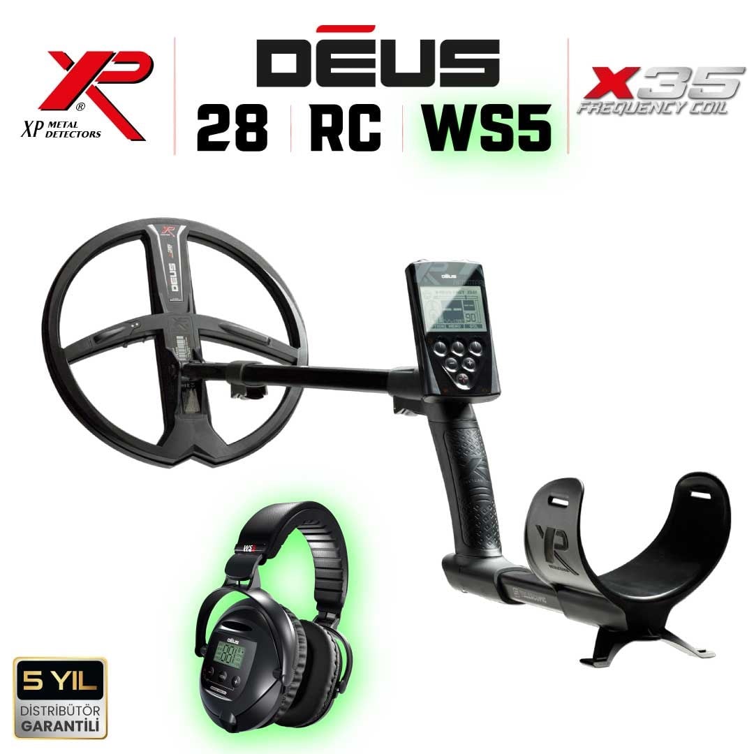 DEUS 28CM X35 BAŞLIK,ANA KONTROL ÜNİTESİ,WS5 KULAKLIK