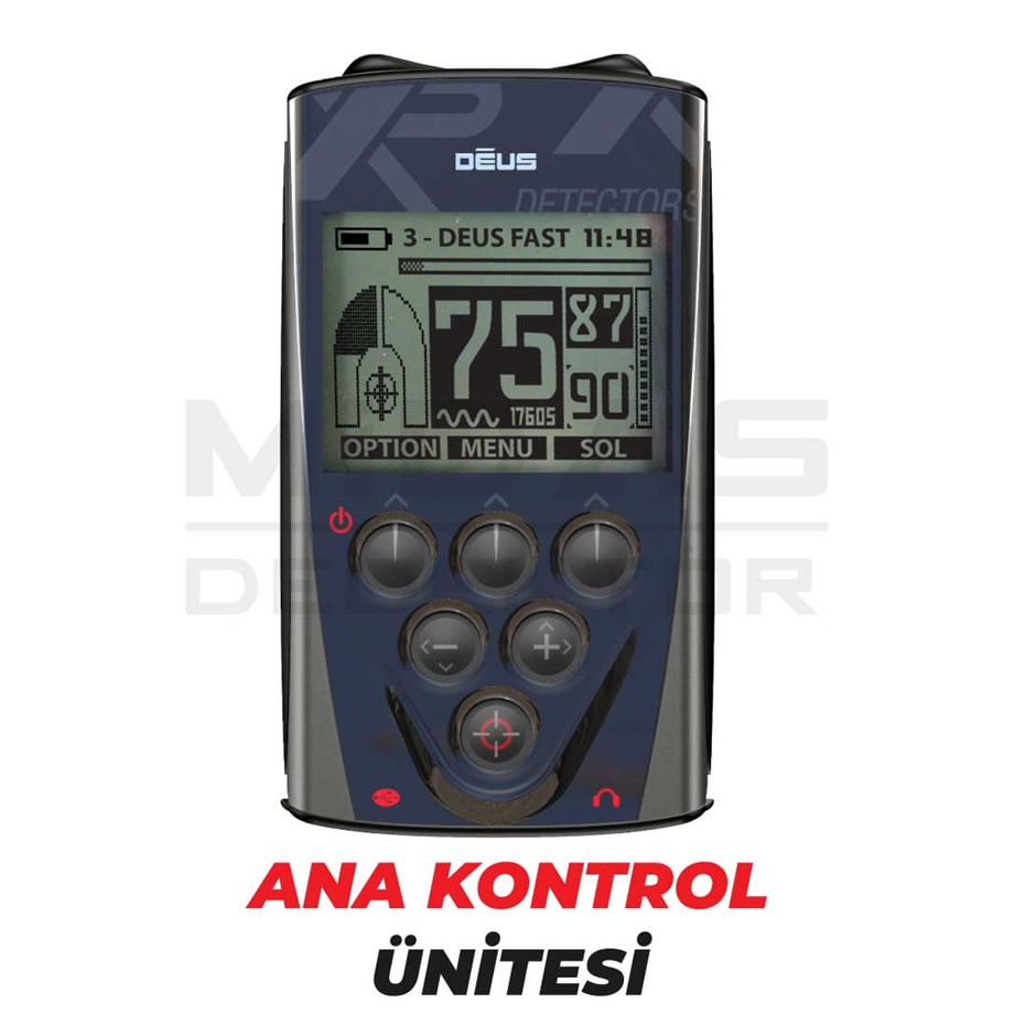 DEUS 34X28CM X35 BAŞLIK,ANA KONTROL ÜNİTESİ,WS4 KULAKLIK